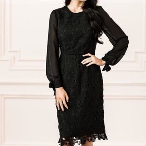 Rachel Parcell Black Nightingale Dress XXS